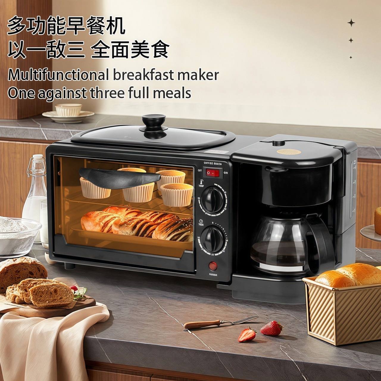 3-in-1 Breakfast Station Maker, view 2