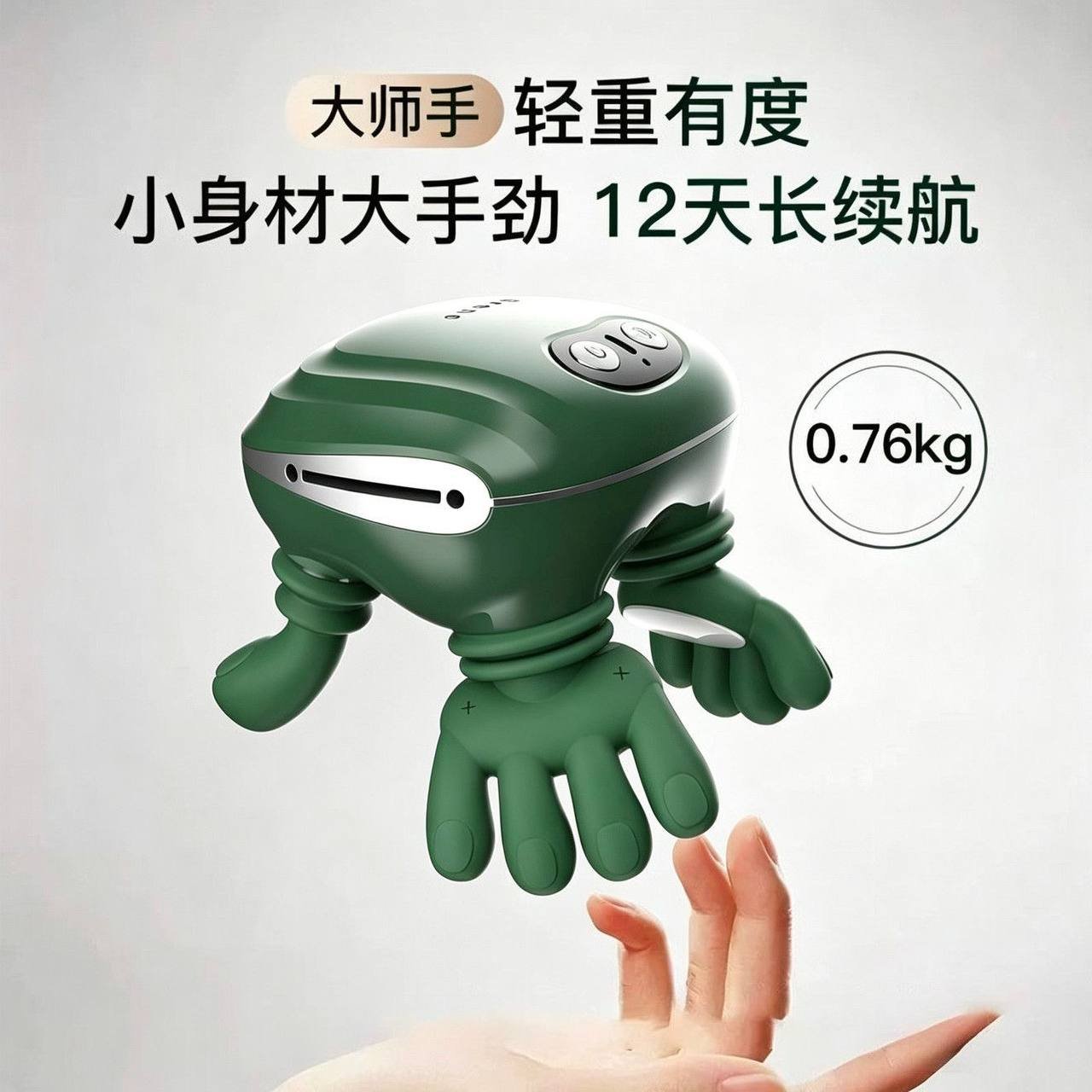 Shoulder & Neck Massager with Realistic Hand Grip, view 2