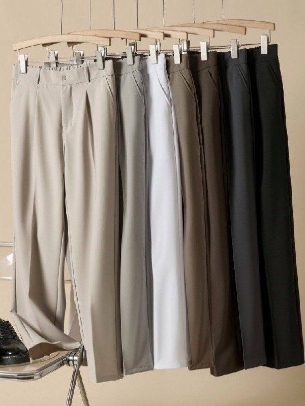 Sleek Fox Tapered Pleated Trousers, view 5