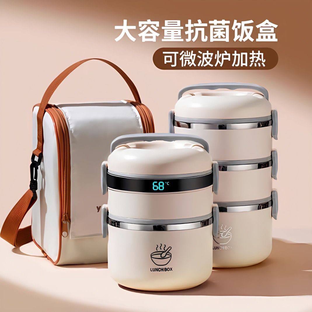 Stackable Insulated Lunch Box with Bag